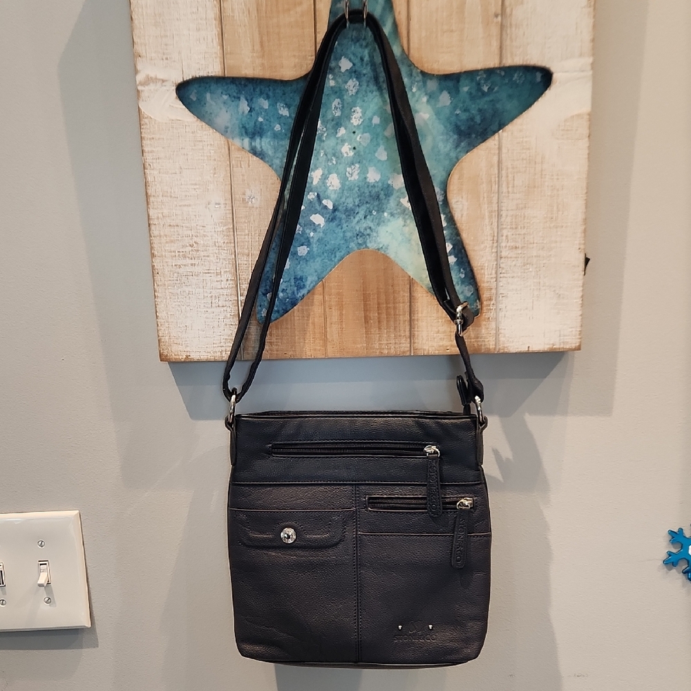 Stone & Co. Leather Crossbody Adjustable Strap Bag